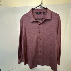 Hart Schaffner Marx Burgundy Button Down Shirt Men's XXL (super Soft)
